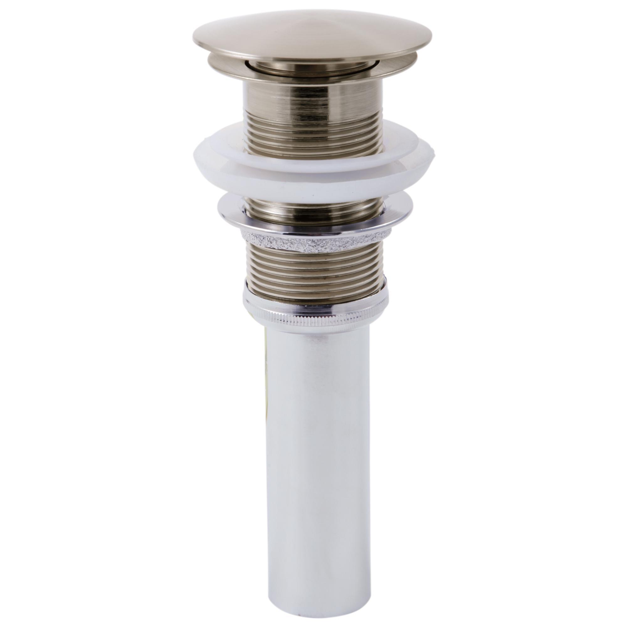 Brizo® RP72413BN Pushbutton Activated Pop-Up Drain Assembly, Brushed Nickel, Brass Drain