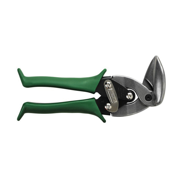 Midwest Snips&reg; MWT-6900R Aviation Snip, 24 ga Cold Rolled Steel Cutting, 1-1/4 in L of Cut, Right/Straight Snip, Steel Blade