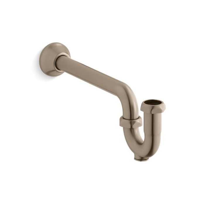 Kohler® 9018-BV Adjustable P-Trap With Long Tubing Outlet, 1-1/4 in Nominal, Brass, Slip Joint Connection