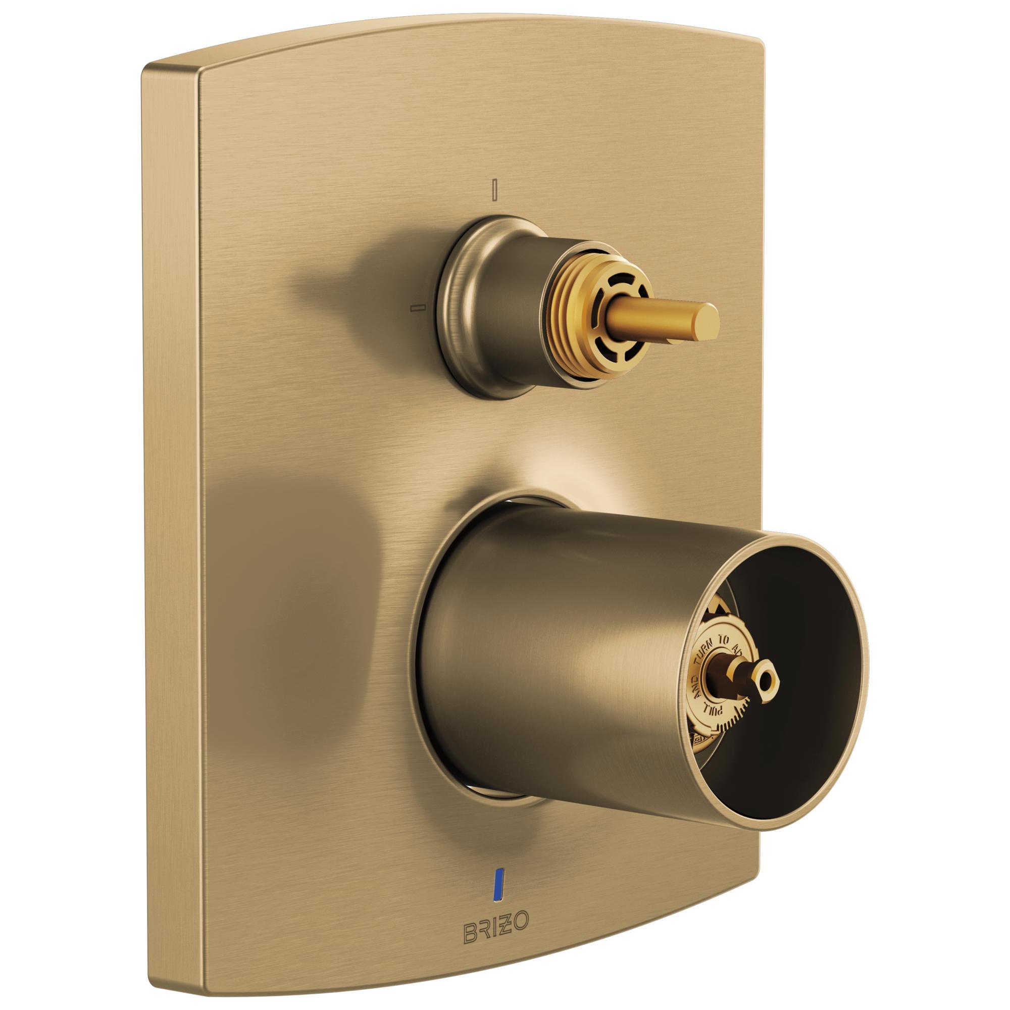 Brizo® T75P506-GLLHP 1400 Universal Valve Trim, 5 gpm Valve, Luxe Gold
