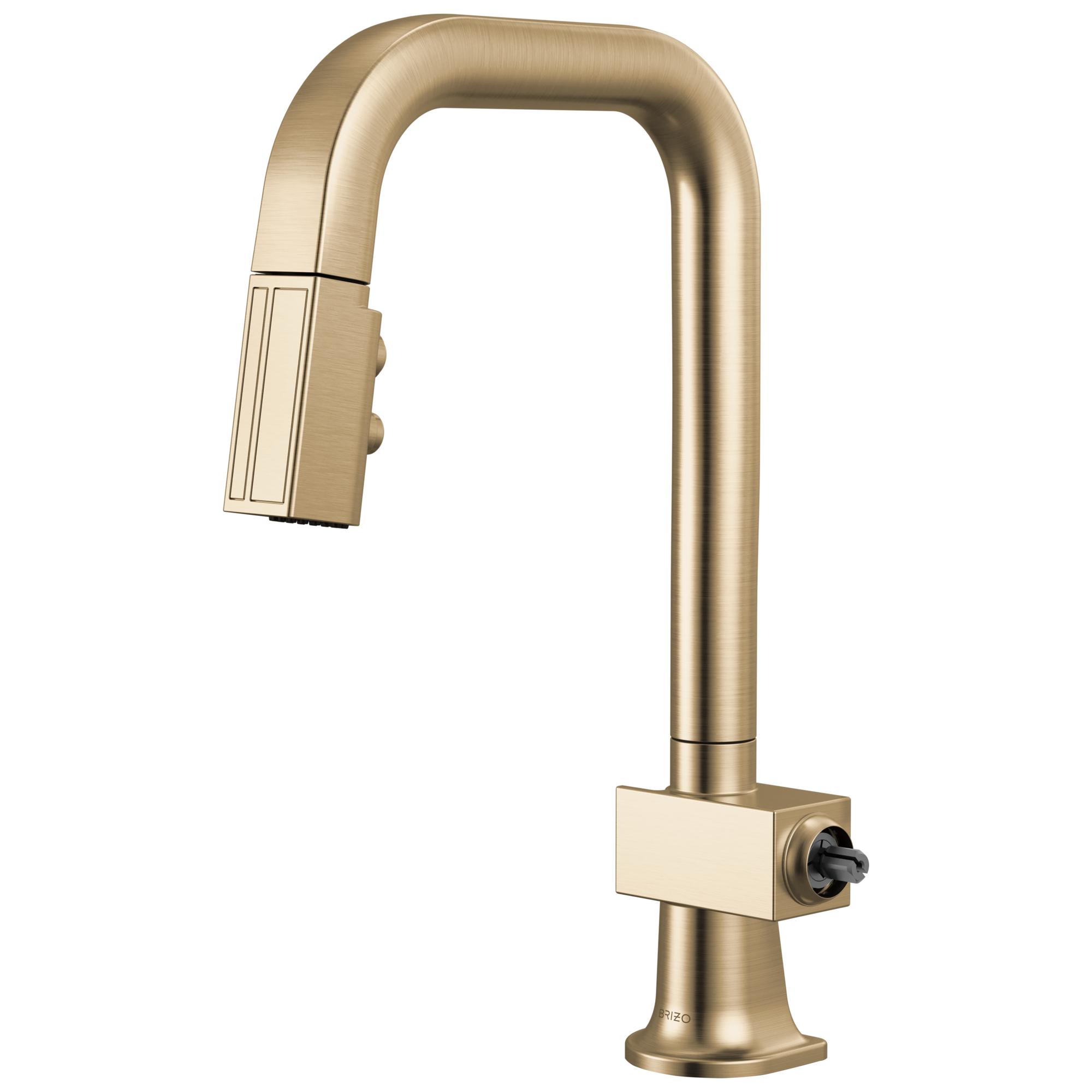 Brizo® 63923LF-GLLHP 63923LF Pull-Out Faucet, Frank Lloyd Wright, Luxe Gold, 1 Handle, 1.8 gpm