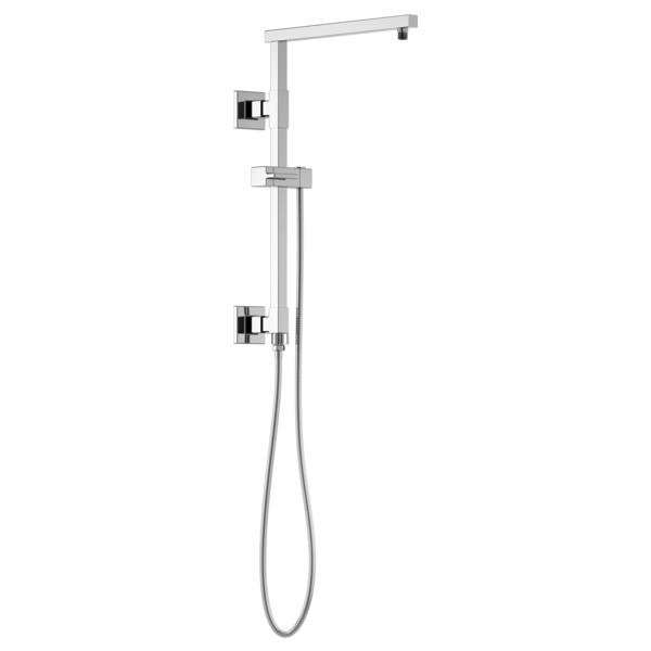 Brizo® 80099-PC Euro Square Shower Column, 15 in L Shower Arm, Domestic