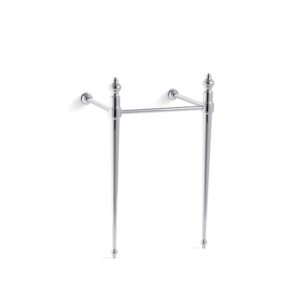 Kohler® 30007-CP Memoirs® Stately Console Table Leg, 17-3/4 in W x 16-5/16 in D Leg, Wall Mount, Solid Brass, Polished Chrome