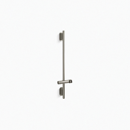 Kohler® 26314-BN Statement™ Adjustable Wall Mount Deluxe Slide Bar With Integrated Water Supply, 31-1/2 in L Bar, 6-15/16 in OAL x 2-7/8 in OAD, Brass/Plastic, Vibrant® Brushed Nickel