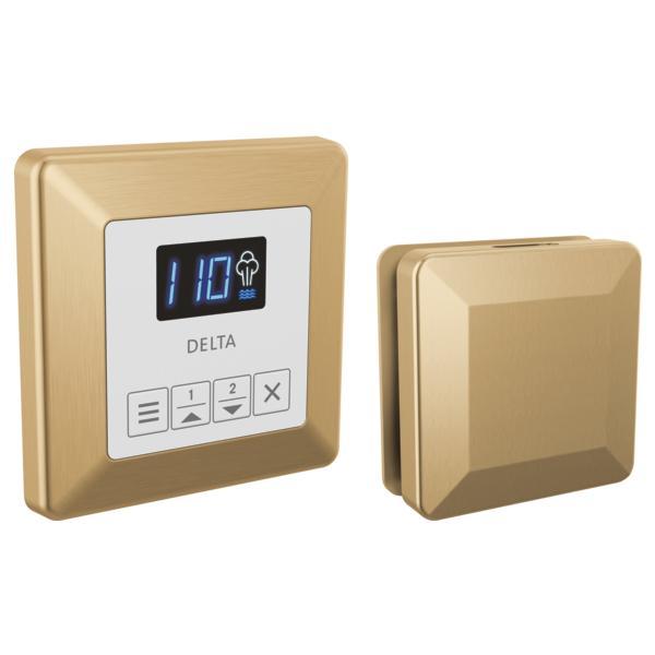 DELTA® 5CH-250T-CZ-PR Square Steam Shower Control, Digital Display, Lumicoat Champagne Bronze, Domestic