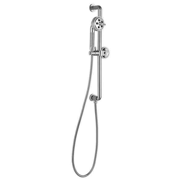 Brizo® 88735-PC Litze™ Hand Shower, 3-1/5 in Dia 3 Shower Head, 2 gpm Flow Rate, 60 to 82 in L Hose, 1/2-14 NPSM Connection, Polished Chrome, Import
