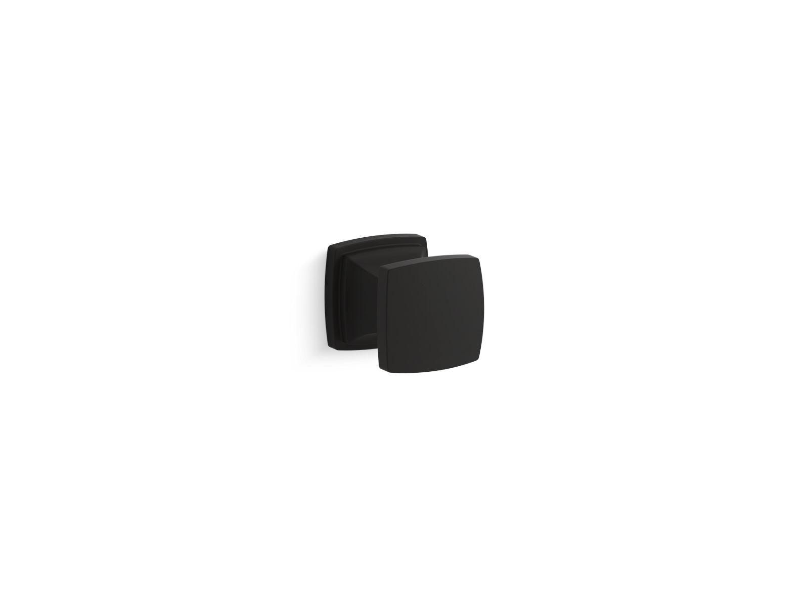 Kohler® 24433-BL 24433 Riff® Cabinet Knob, For Use With Cabinet, Zinc, Matte Black
