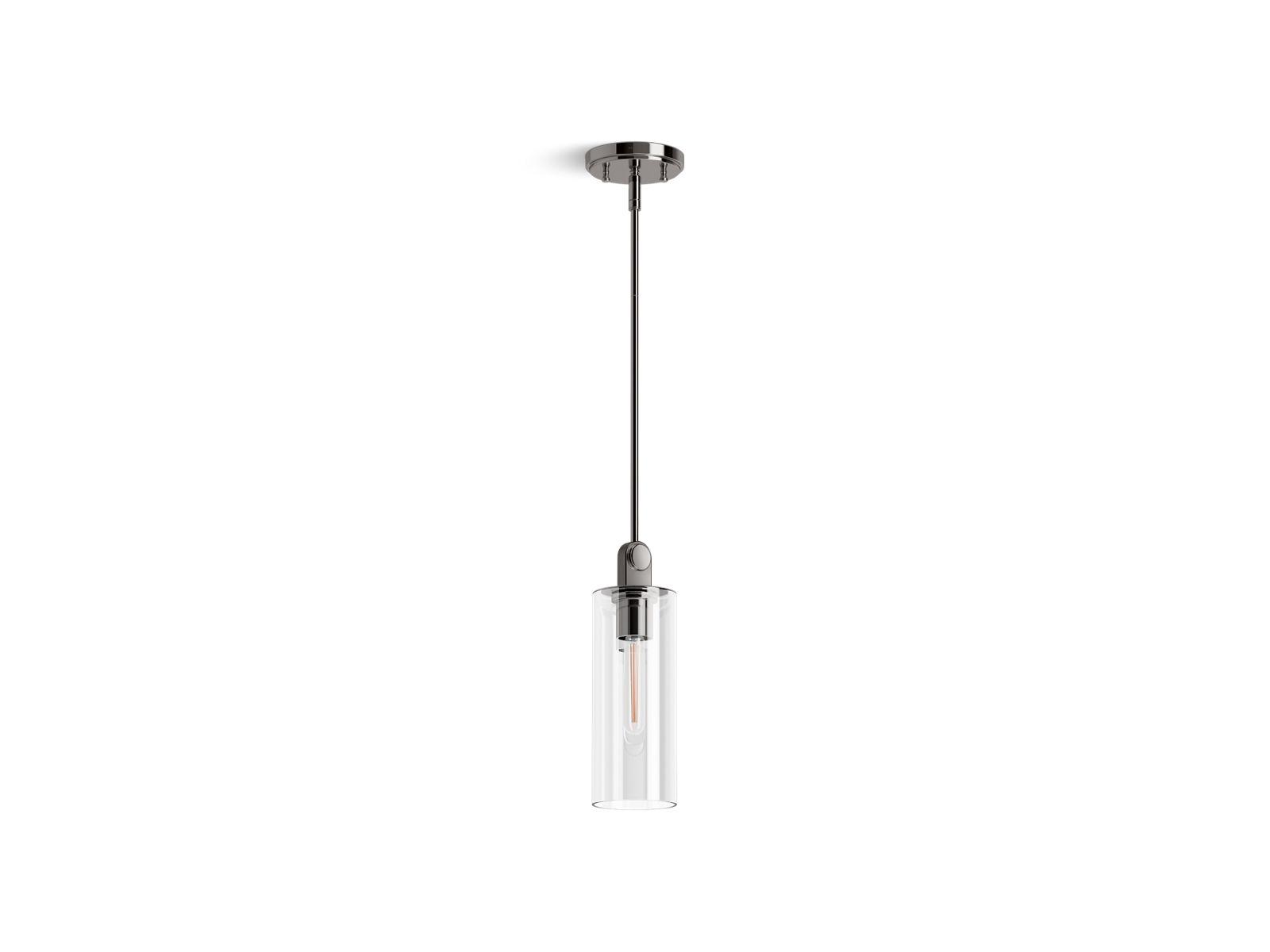 Kohler® 35876-PE01-TTL Pendant, (1) Lamps T10/T12/B10/A19 Lamp, 120 V AC, Titanium Housing