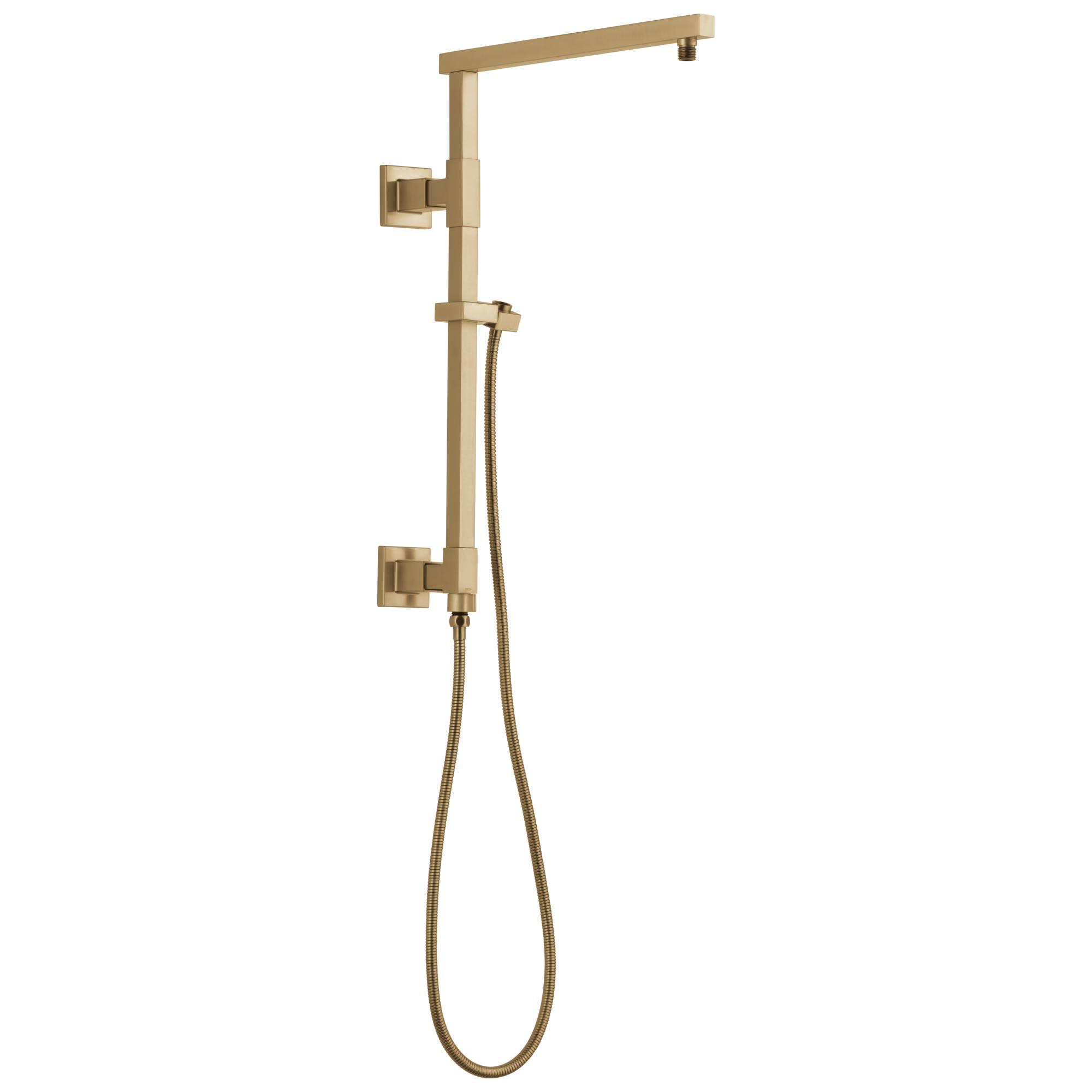 DELTA® 58410-CZ-PR Universal Showering Components Angular Shower Column, 18 in Shower Head, 26.53 in L Shower Arm, Import