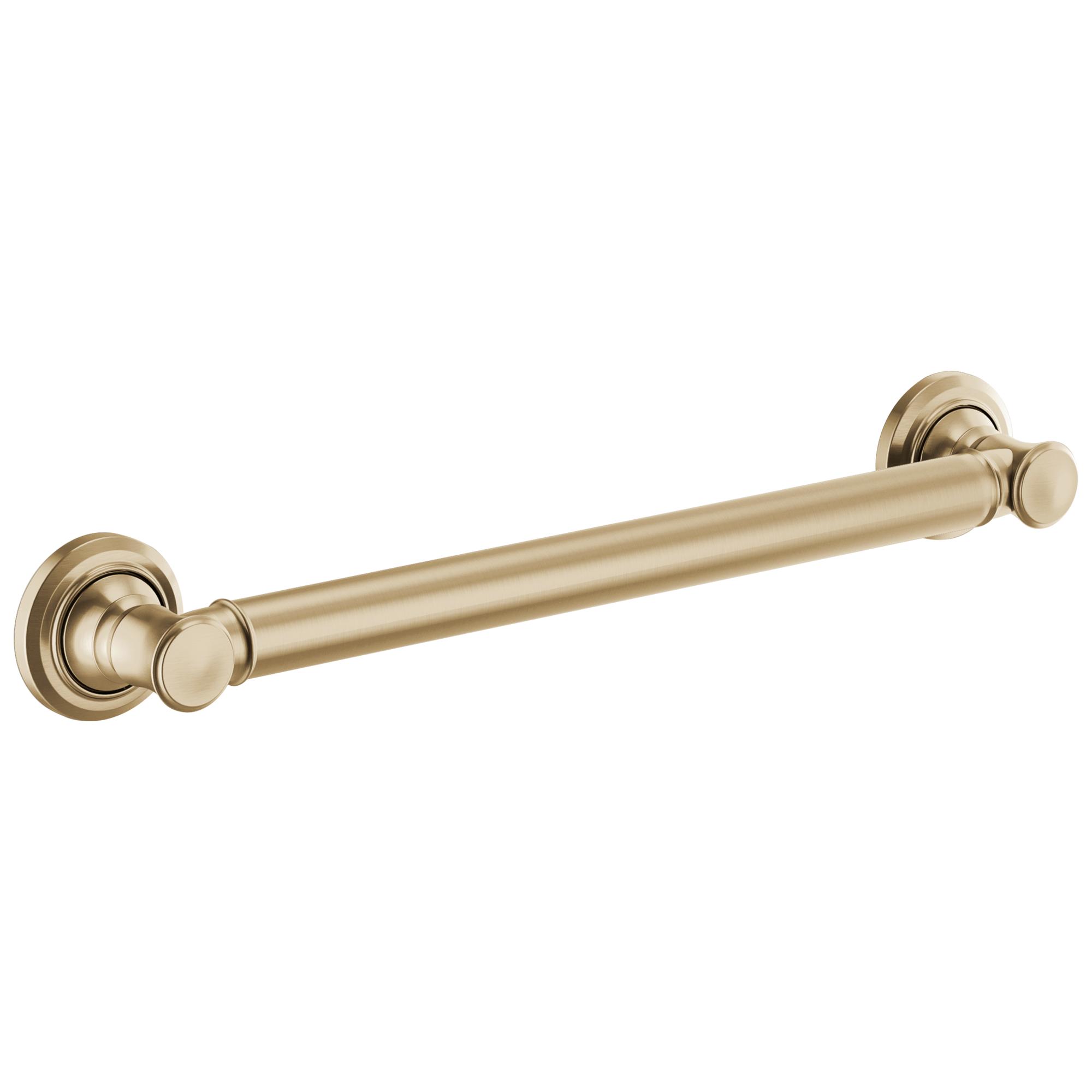 Brizo® 69410-GL Traditional Grab Bar, 18 in L x 1-1/4 in Dia, Luxe Gold, Import