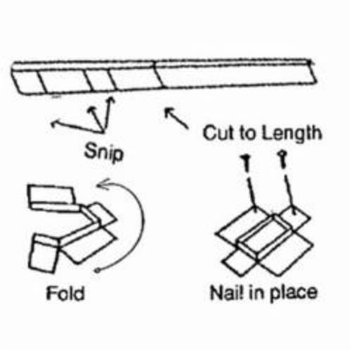 Snappy&trade; 60PLAST Plaster Frame Rail, 5 ft L x 2 in W x 1/2 in D