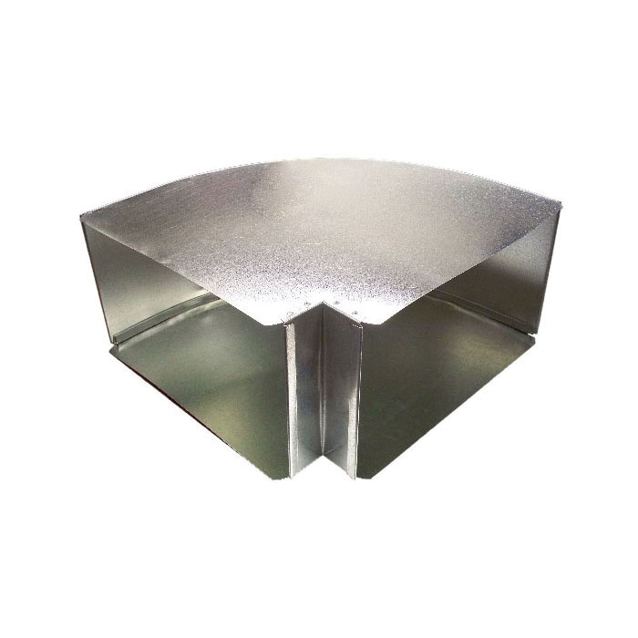 Snappy&trade: 190-2012 Broadway Trunk Elbow With Square Throat, 20 x 12 in, 90 deg, 26 ga