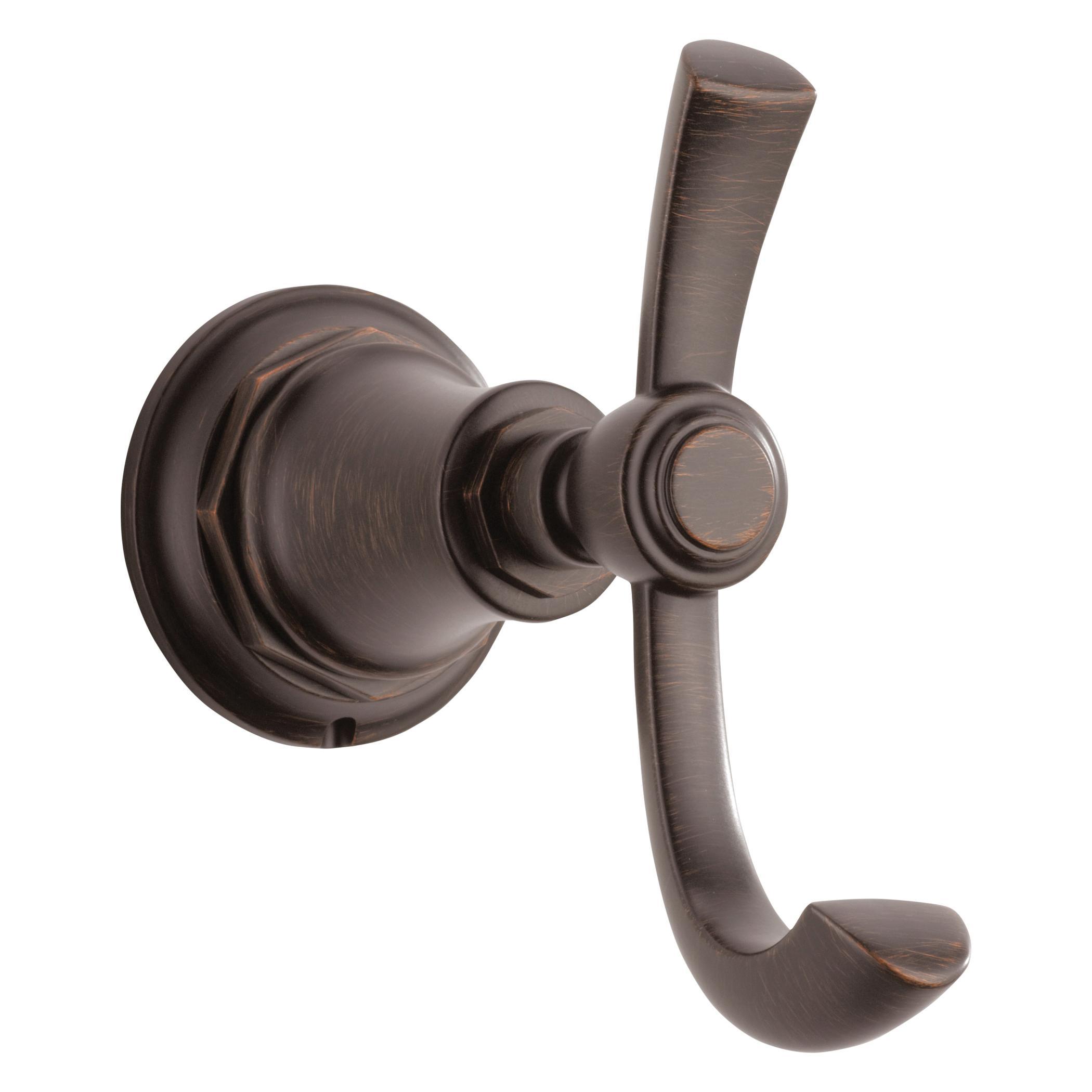 Brizo® 693561-RB Rook™ Robe Hook, 2 Hooks, 2-5/16 in OAW x 5-3/16 in OAD, Import