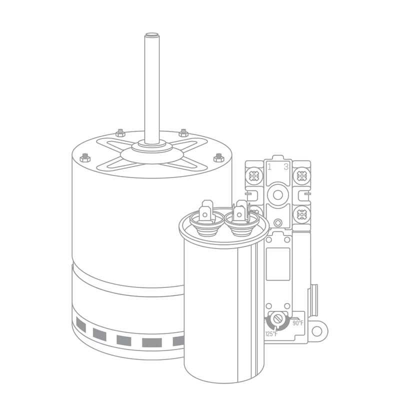 Sure Comfort 51-106541-13 SelecTech Gen 3 Condenser Motor, 1/2 HP, 120V, Variable Speed