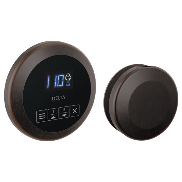 DELTA® 5CH-250R-RB Round Steam Shower Control, Digital Display, Venetian Bronze, Domestic