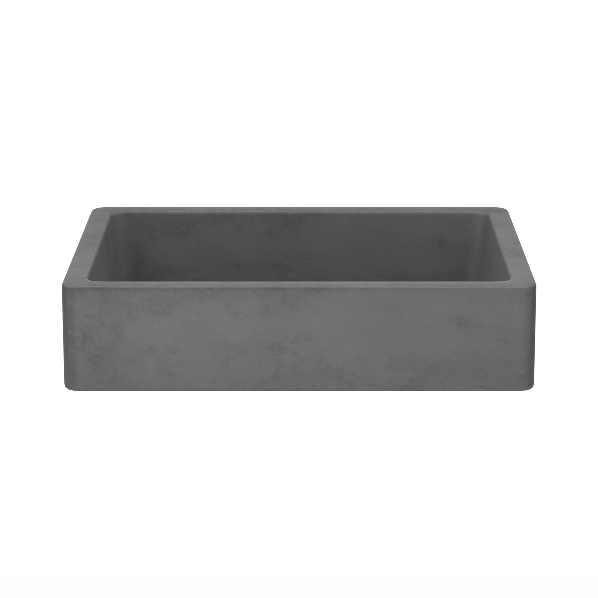 Native Trails NSL1915-S NativeStone® Nipomo Vessel Bathroom Sink, Rectangle Shape, 19-1/2 in L x 15 in W x 4-1/2 in H, Natural Jute Fiber/Concrete, Slate, Import