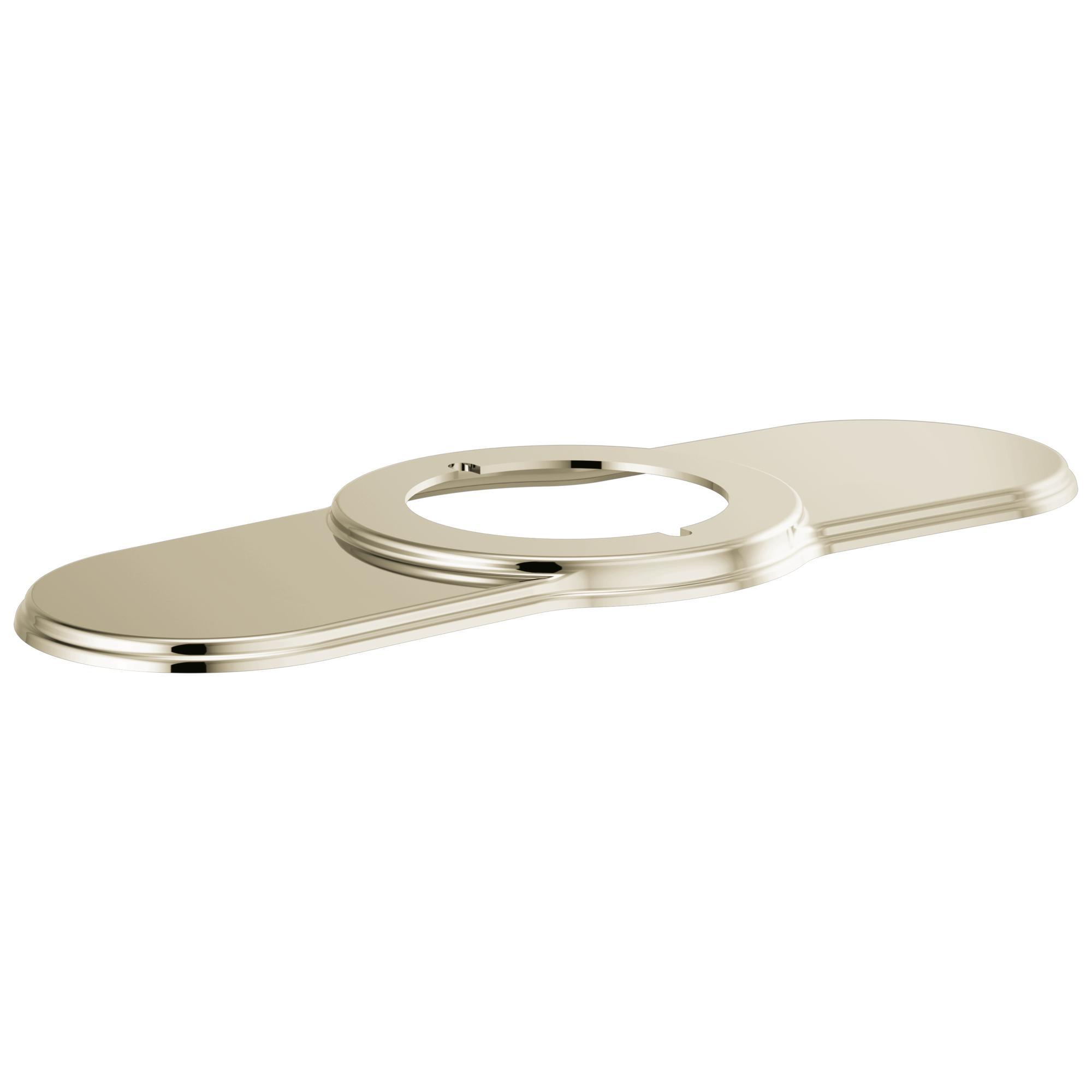 Brizo® RP100324PN Invari® Repair Part Escutcheon, For Use With Single-Handle Lavatory (65076LF), 563 in W x 25 in H, Brass, Polished Nickel, Import