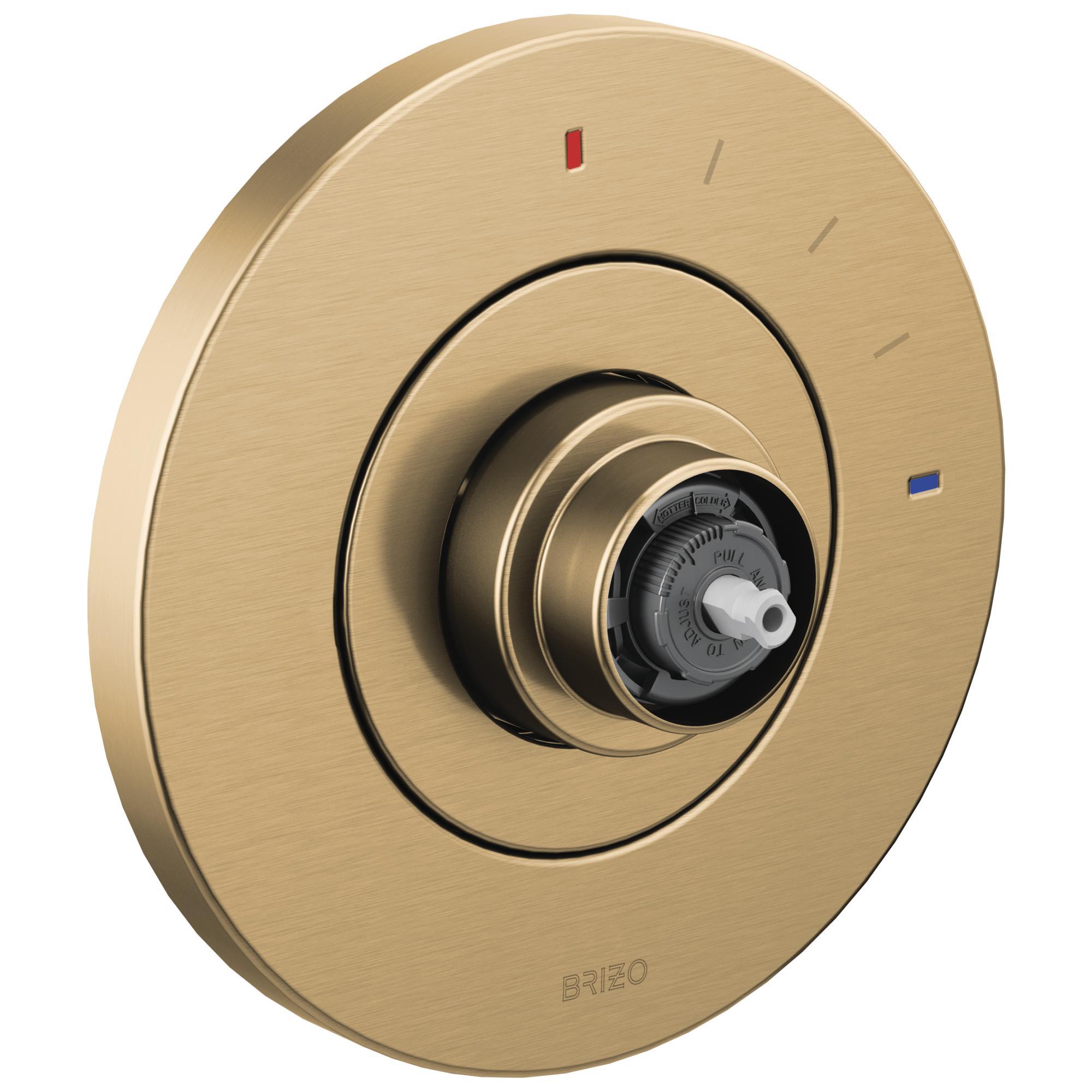 Brizo® T60P035-GLLHP Valve Trim Only, 6.3 gpm Shower, Luxe Gold