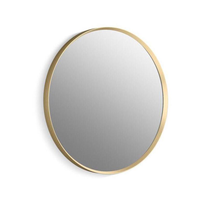 Kohler® 31367-BGL 31367 Essential Wall Mount Bathroom Mirror, Round Shape, 1.37 in L 22 in W, Moderne Brushed Gold