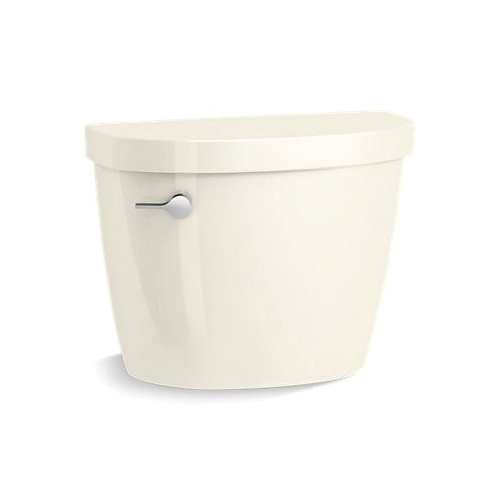 Kohler® 31614-96 Modern Toilet Tank, Cimarron®, 1.6 gpf, Left Hand Polished Chrome Trip Lever Flush, Biscuit