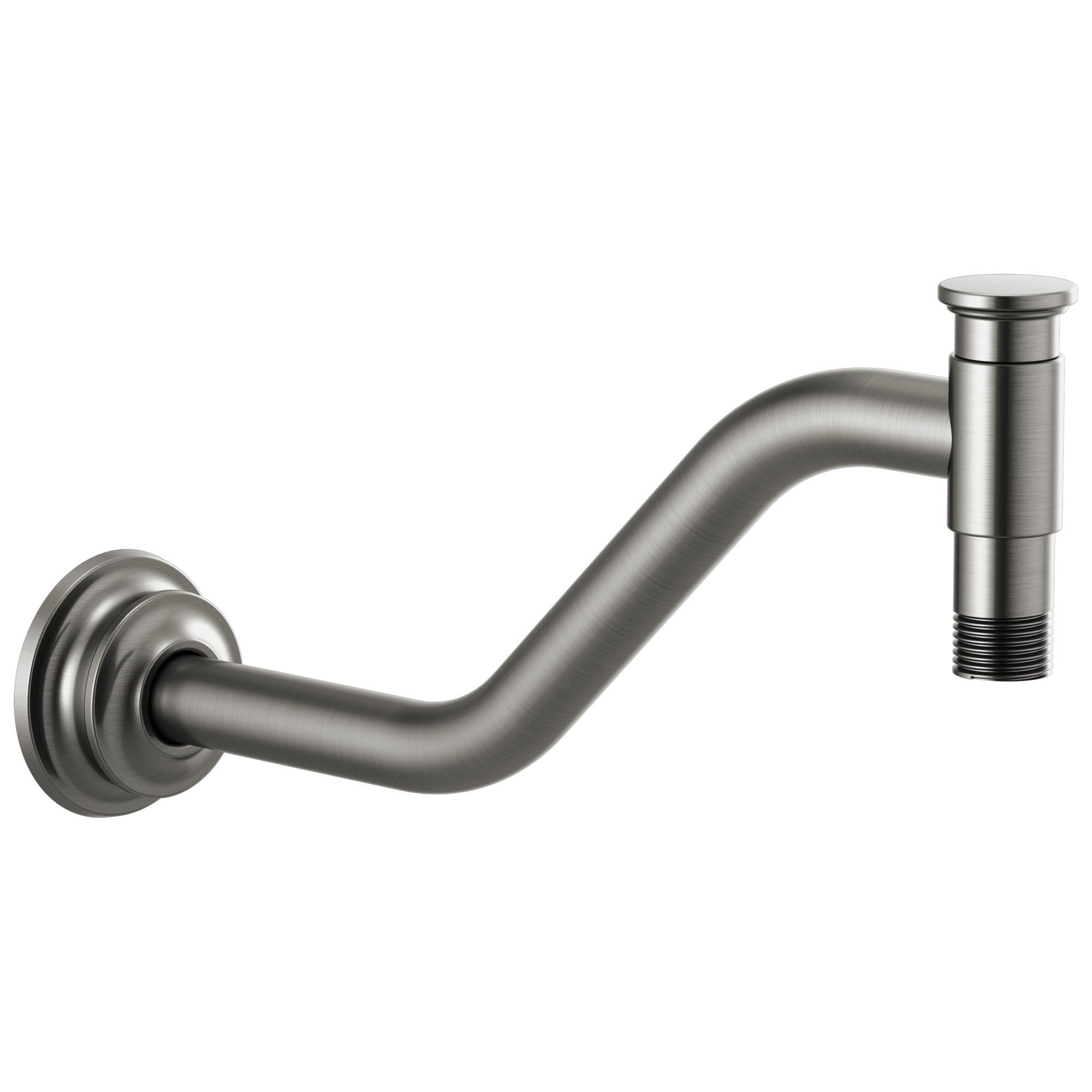 Brizo® RP100325SL Invari™ Angled Shower Arm and Flange, 11 in L, Solid Brass Arm, 1/2 in NPT, Import