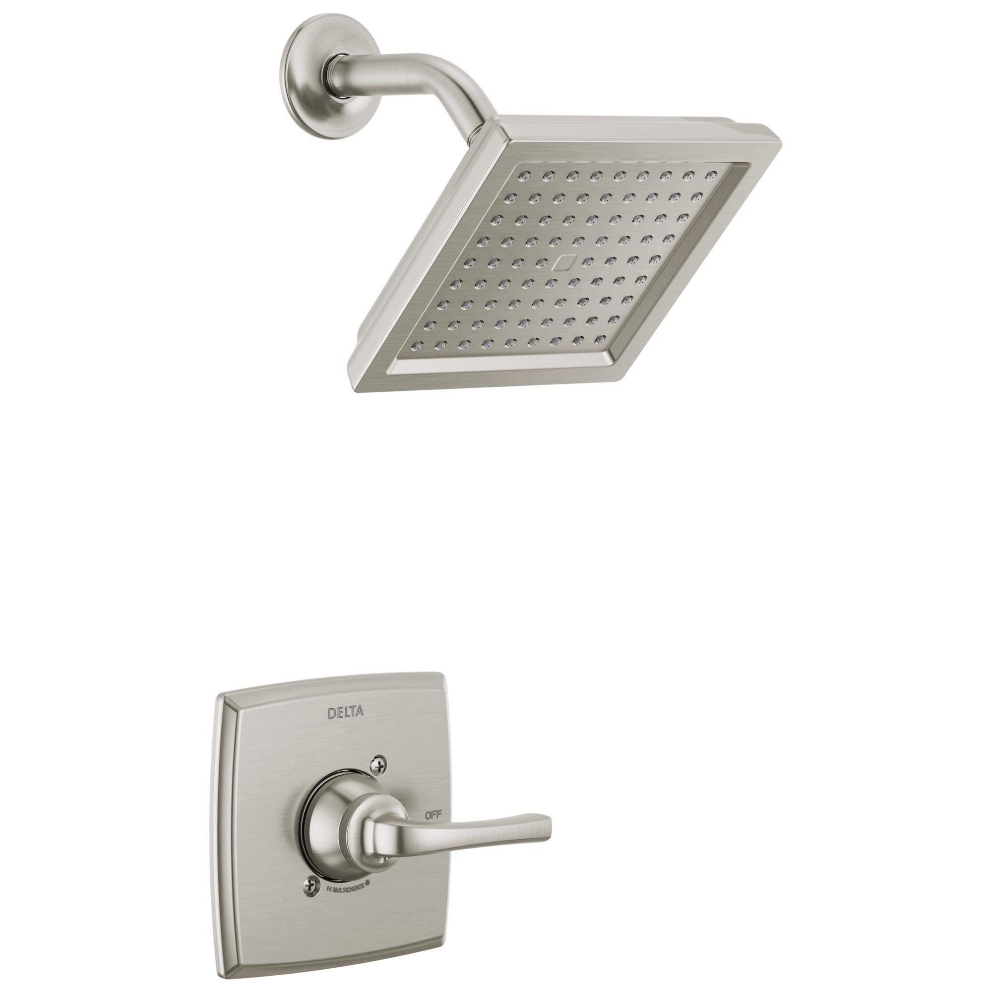 DELTA® 142864-SP Monitor® 14 Geist™ Faucet Shower Head, 1.75 gpm Max Flow, Wall Mounting, Domestic
