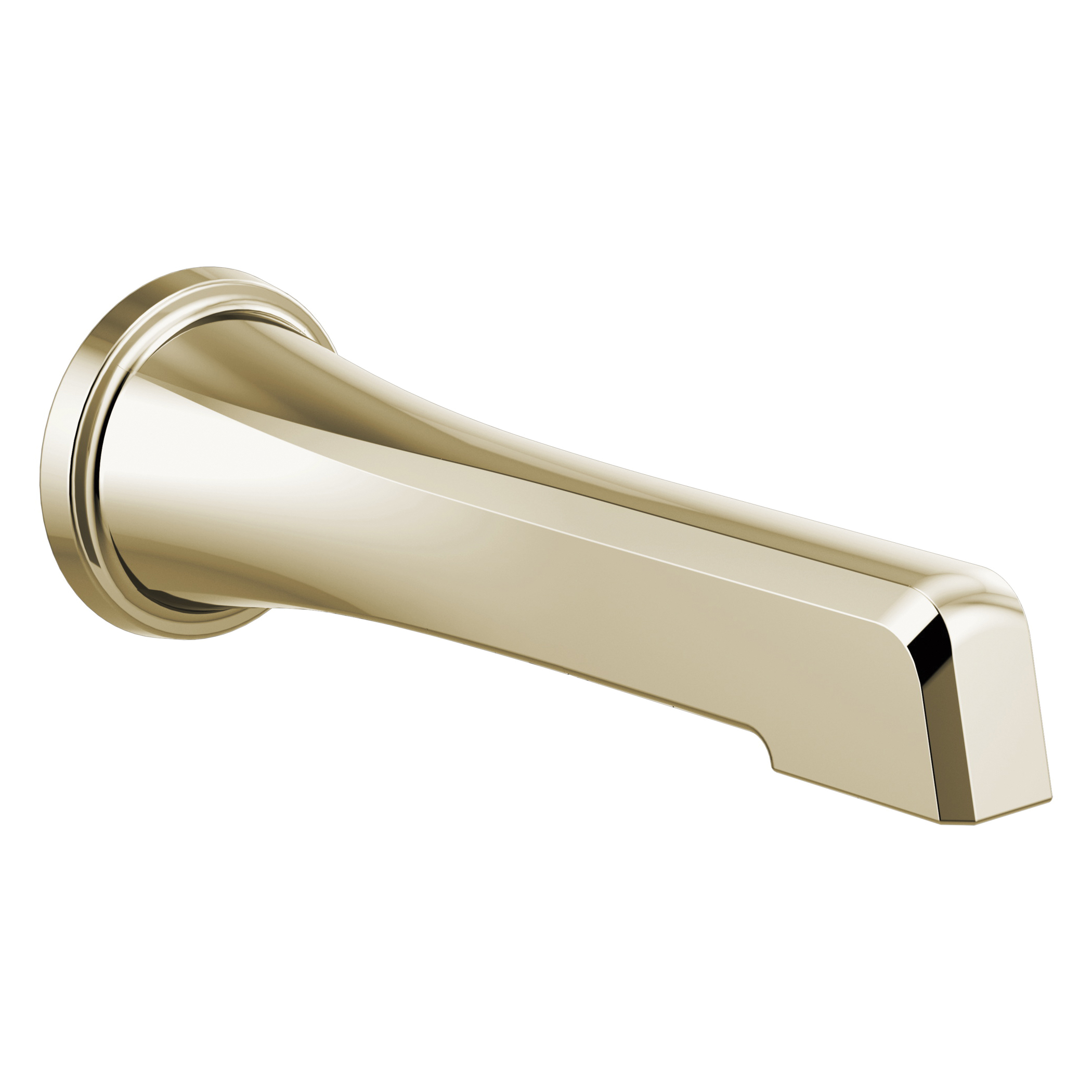 Brizo® RP92041PN Non-Diverter Tub Spout, 9 x 3-3/8 in, For Use With Levoir™ Faucets, Solid Brass, Polished Nickel, Domestic