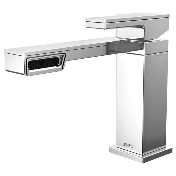 Brizo® 65022LF-PC Frank Lloyd Wright® Lavatory Faucet, Commercial/Residential, 1.2 gpm Flow Rate, 4-5/8 in H Spout, 1 Handles, 1 Faucet Holes, Polished Chrome, Function: Traditional