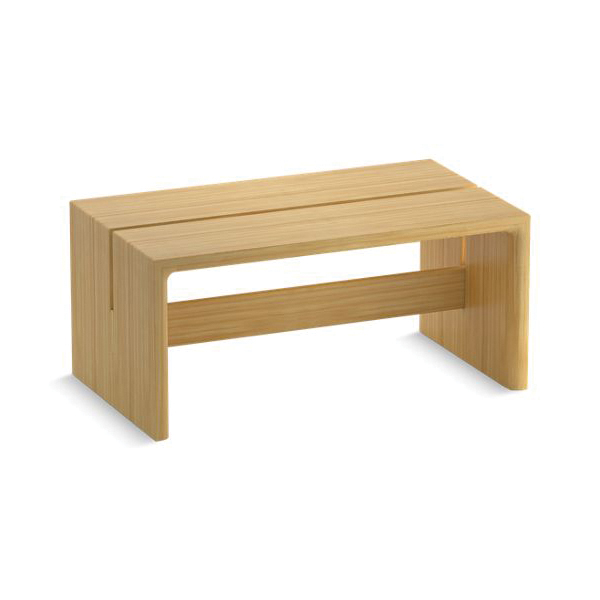 Kohler® 31409-NA Bath Stool, For Use With Stillness™ Freestanding Baths, Japanese Hinoki Wood