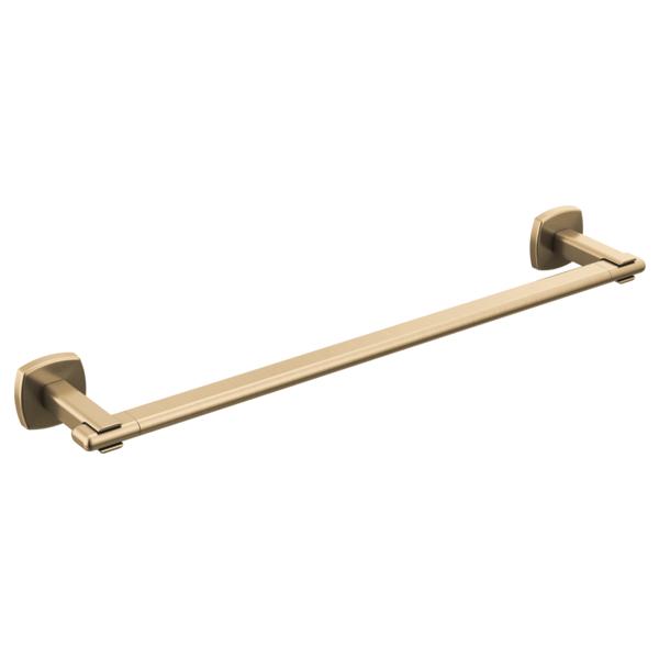 Brizo® 691867-GL Towel Bar, 18 in L Bar, 2 in OAH x 3.5 in OAD, Zinc, Import