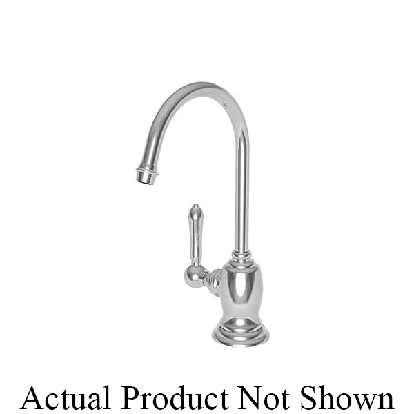 Newport Brass® 1030-5613/04 Model 1030-5613 Chesterfield Hot Water Dispenser Faucet, 1 gpm Flow Rate, Fixed Spout, PVD Satin Brass, 1 Handles