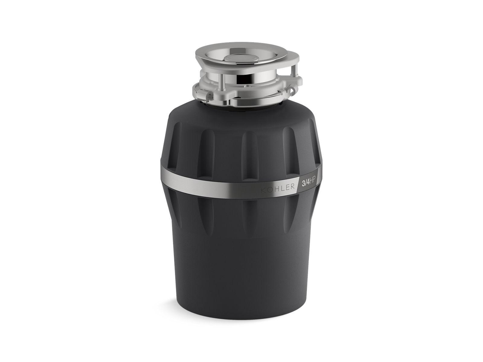 Kohler® 29361-CHR 29361 Garbage disposal, 3/4 hp, 120 V, 1725 rpm Grinding, 26 oz Grinding Chamber