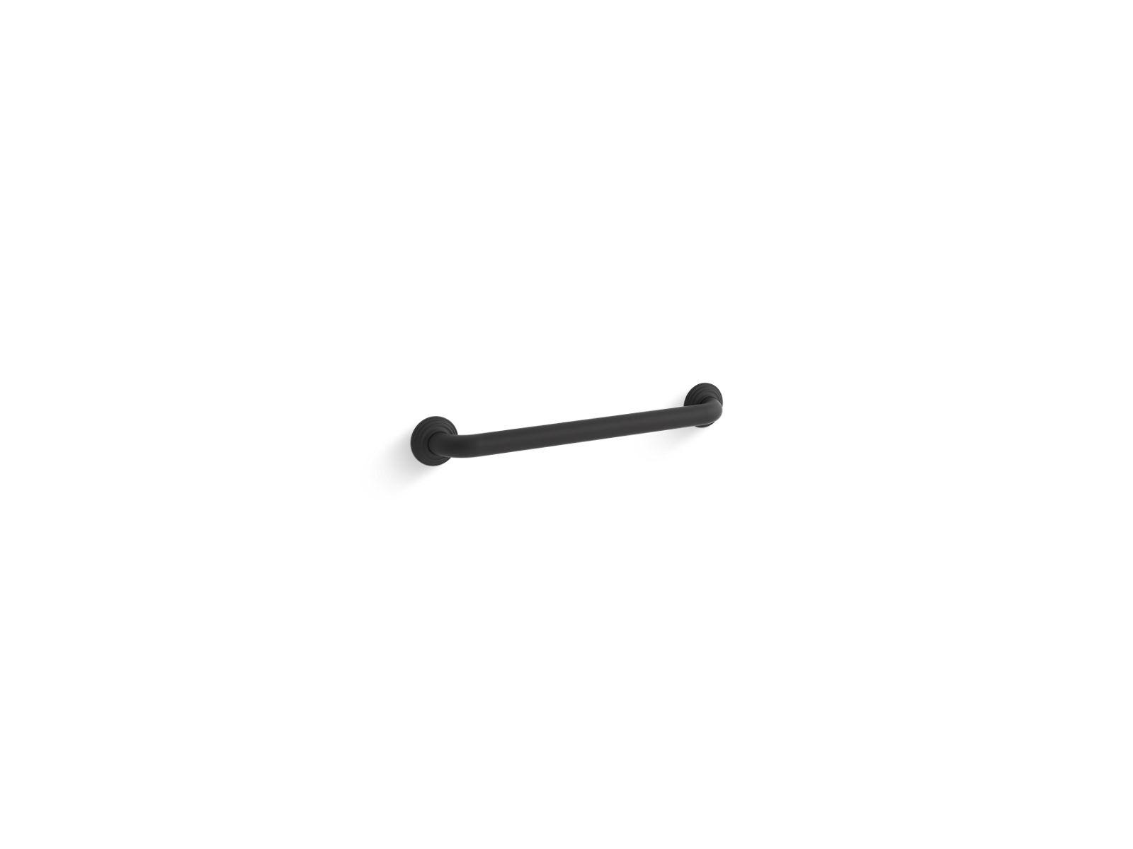 Kohler® 10541-BL 10541 Grab Bar, 1-1/4 in Dia 20-13/16 in L, Matte Black, Metal