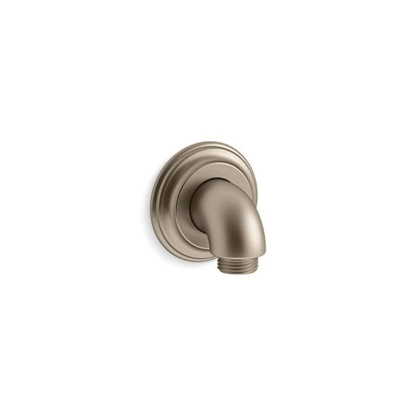 Kohler® 22173-BV Wall Mounted Supply Elbow With Check Valve, Bancroft®, G1/2-14 x 1/2 in, NPT, Brass
