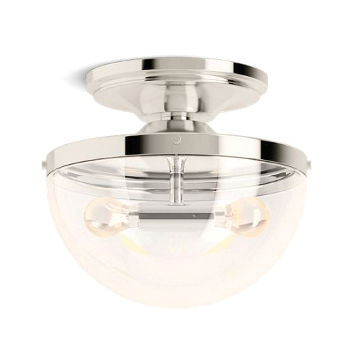 Kohler® 31764-FM02-SNL Light, (2) CFL Lamp, 120 VAC, Polished Nickel Housing