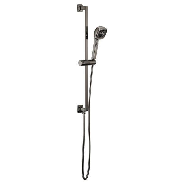 Brizo® 88767-BNX Allaria™ Multi-Function Hand Shower, 4 Shower Head, 1.75 gpm Flow Rate, 82 in L Hose, 1/2-14 NPT Connection, Brilliance Black Onyx, Import