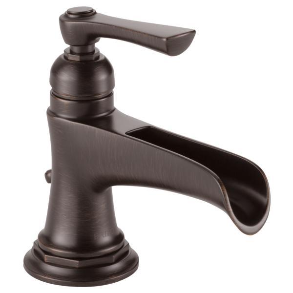 Brizo® 65061LF-RB Lavatory Faucet, Rook™, Commercial, 1.5 gpm Flow Rate, 3-3/4 in H Spout, 1 Handles, Pop-Up Drain, 1 Faucet Holes, Venetian Bronze, Function: Traditional
