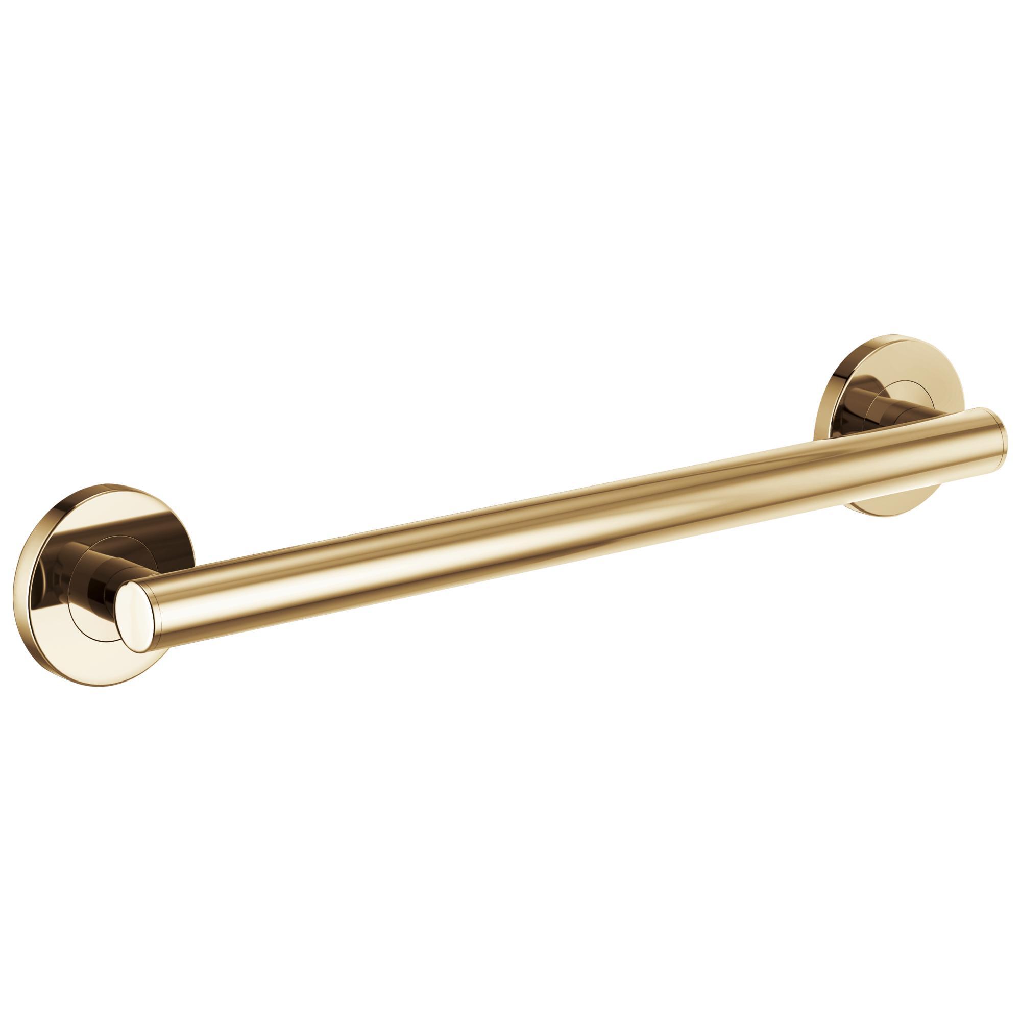 Brizo® 69475-PG Euro Decorative Round Grab Bar, 2.88 in L, Polished Gold, Import