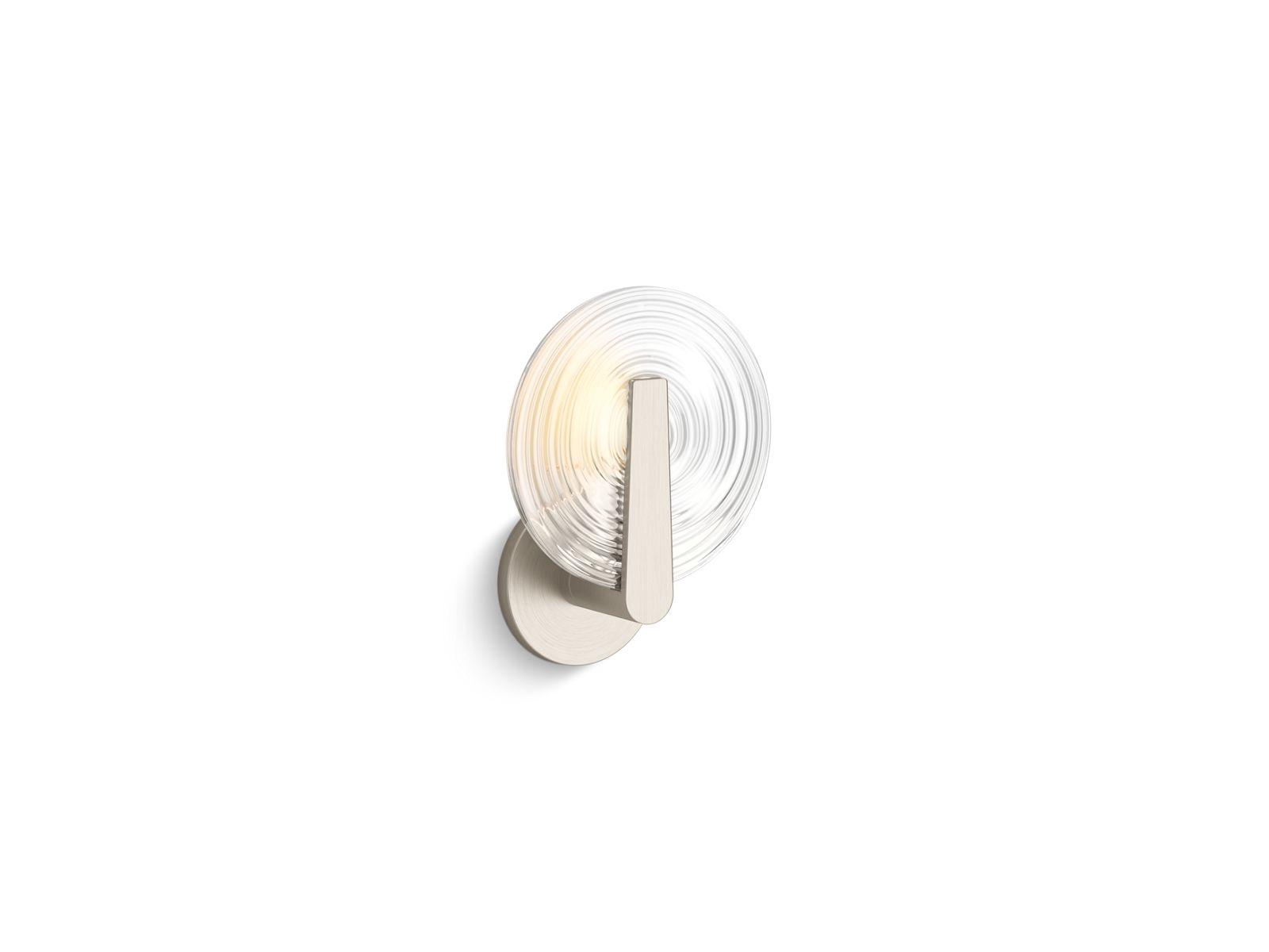 Kohler® 38396-SC01S-BNL Sconce, (1) Lamps, 120 VAC, Brushed Nickel Housing