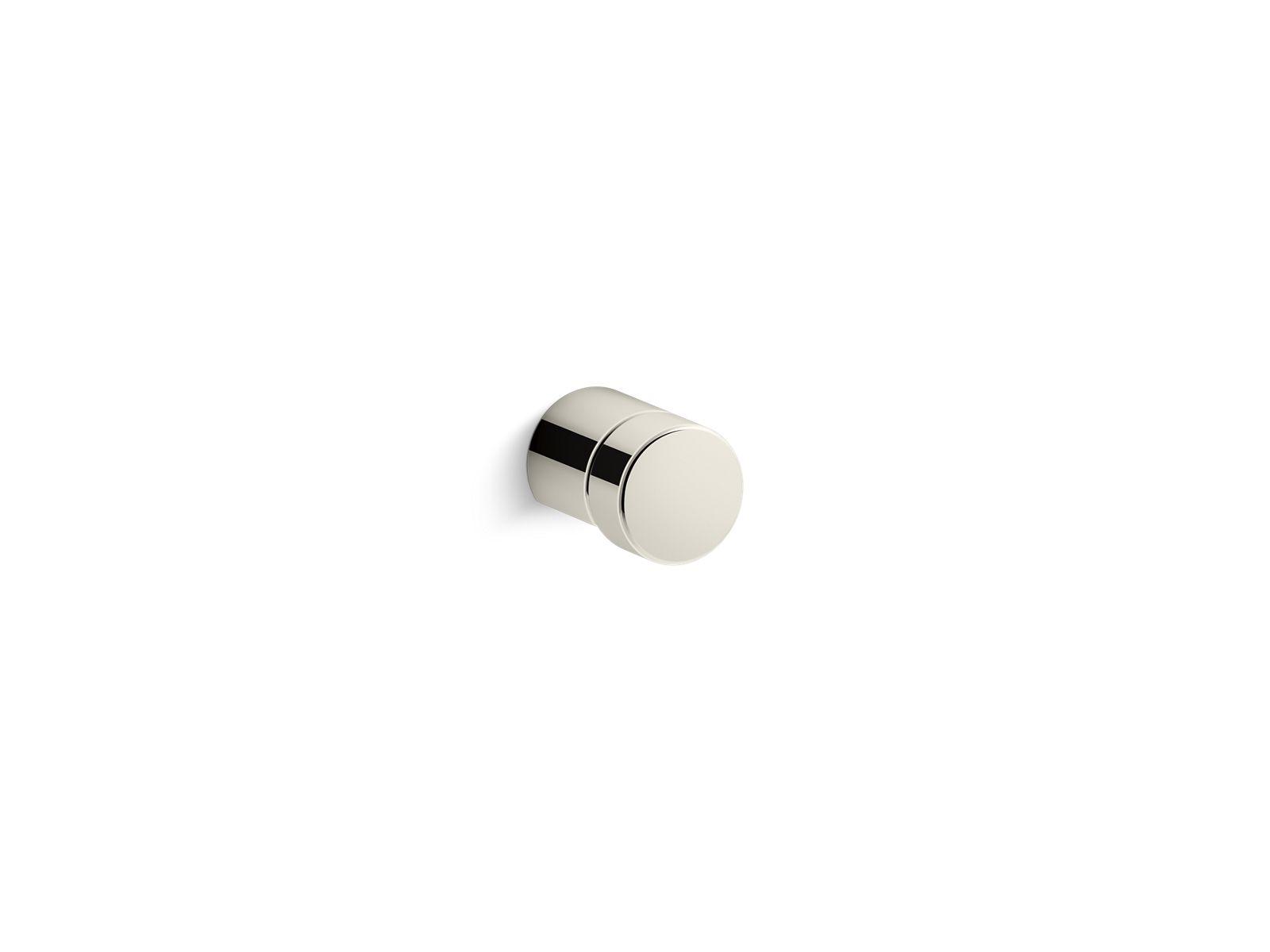 Kohler® 73155-SN 73155 Composed Cabinet Knob, 3/4 in Dia, Zinc, Vibrant Polished Nickel, 1 in Projection