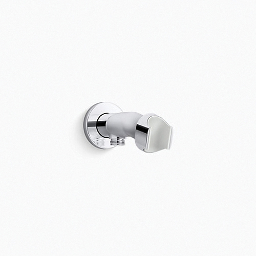 Kohler® 21051-CP Statement™ VES Handshower Holder and Supply Elbow, Wall Mount, For Use With Statement™ VES Handshower and Showerhead, 1/2-14 NPT Nipple, G1/2 Threaded Hose, Metal/Silicone