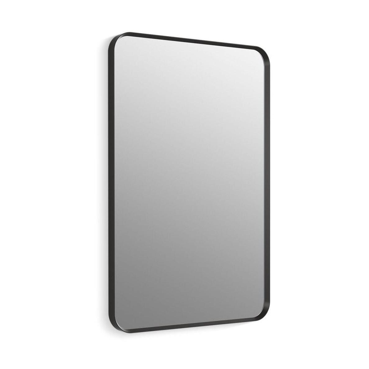 Kohler® 31364-BLL 31364 Essential Wall Mount Bathroom Mirror, Rectangular Shape, 1.37 in L 24 in W, Matte Black