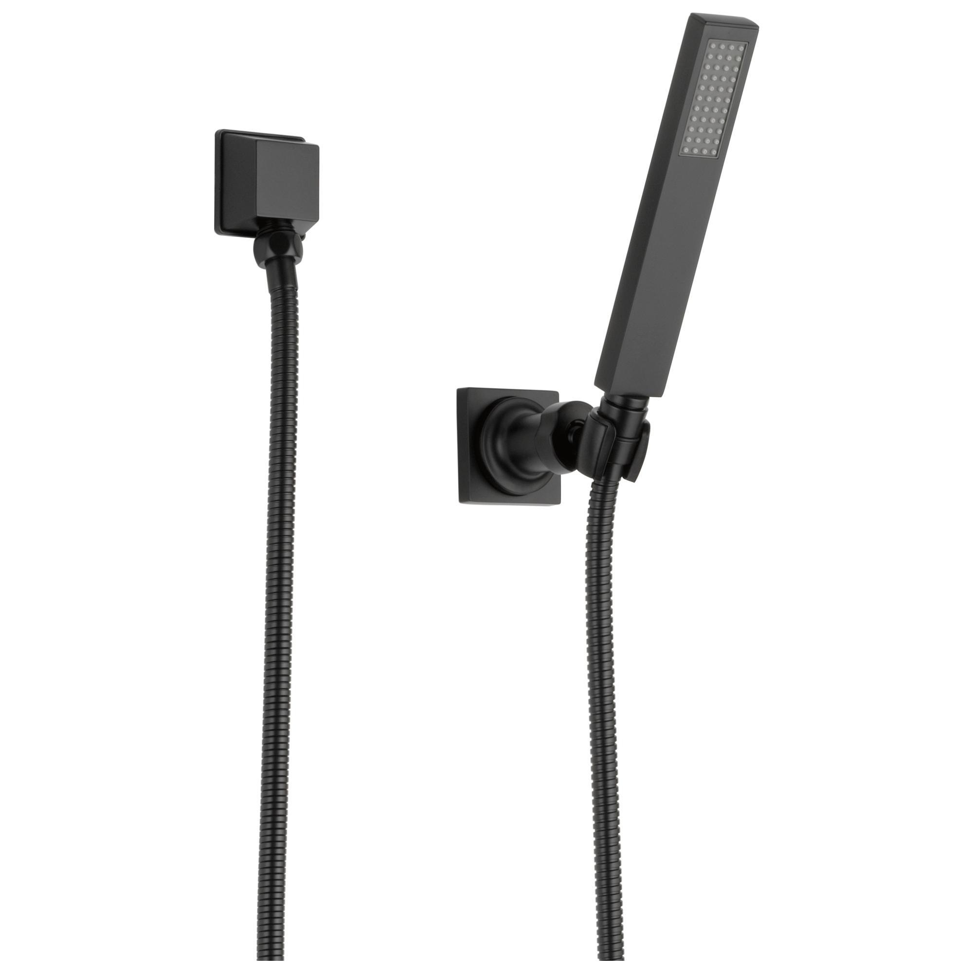 Brizo® 85880-BL Siderna® Hand Shower, 1 Shower Head, 2 gpm Flow Rate, 60 to 82 in L Hose, 1/2-14 NPSM Connection, Matte Black, Import