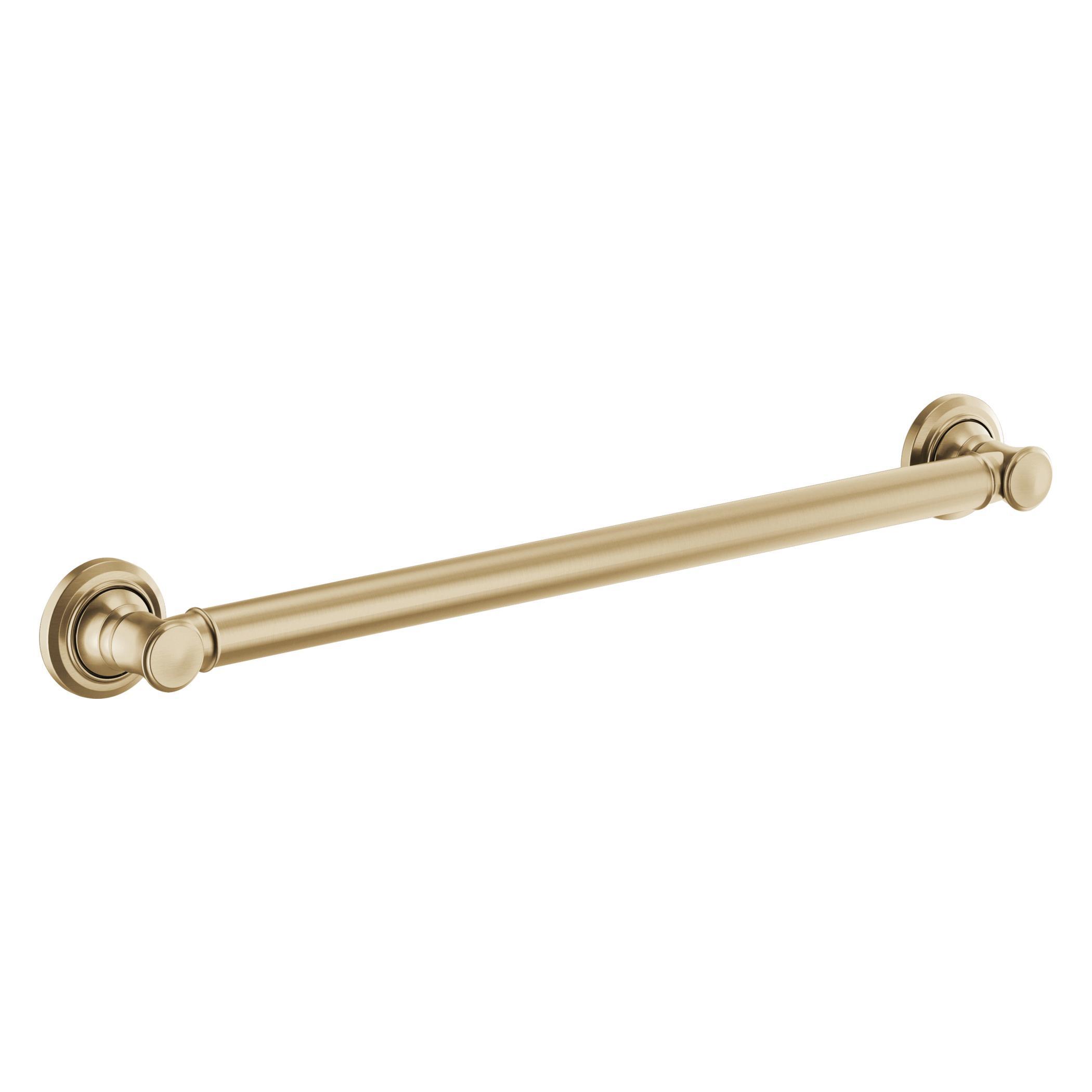 Brizo® 69310-GL Traditional Decorative Grab Bar, 24 in L x 1-1/4 in Dia, Luxe Gold, Import