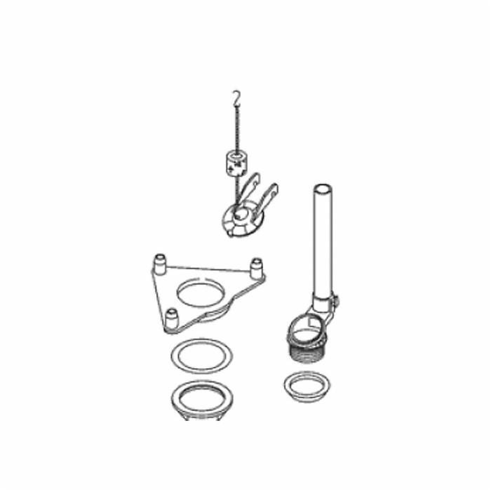 Kohler® 85159 Flush Valve Kit, For Use With Model K-3555-BV Revival® 2-Piece Elongated 1.6 gpf Toilet and K-14239-PH Briar Rose Design on Revival® 2-Piece Elongated 1.6 gpf Toilet