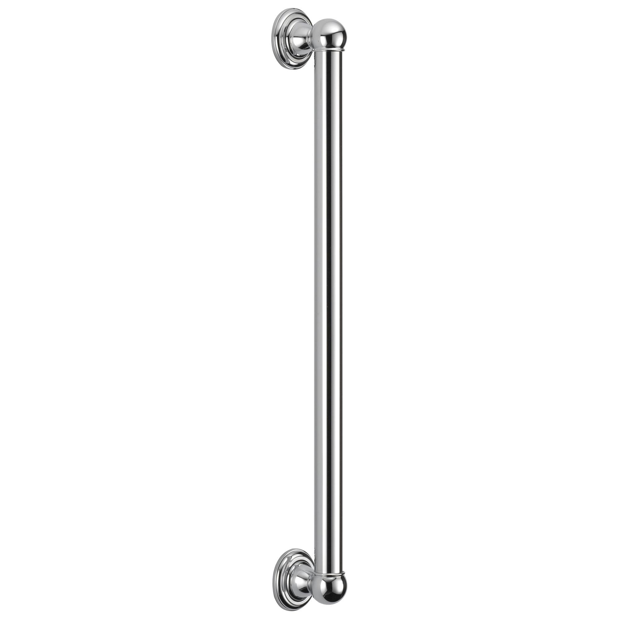 DELTA® 40024 Grab Bar, 24 in L, Polished Chrome, Brass, Import