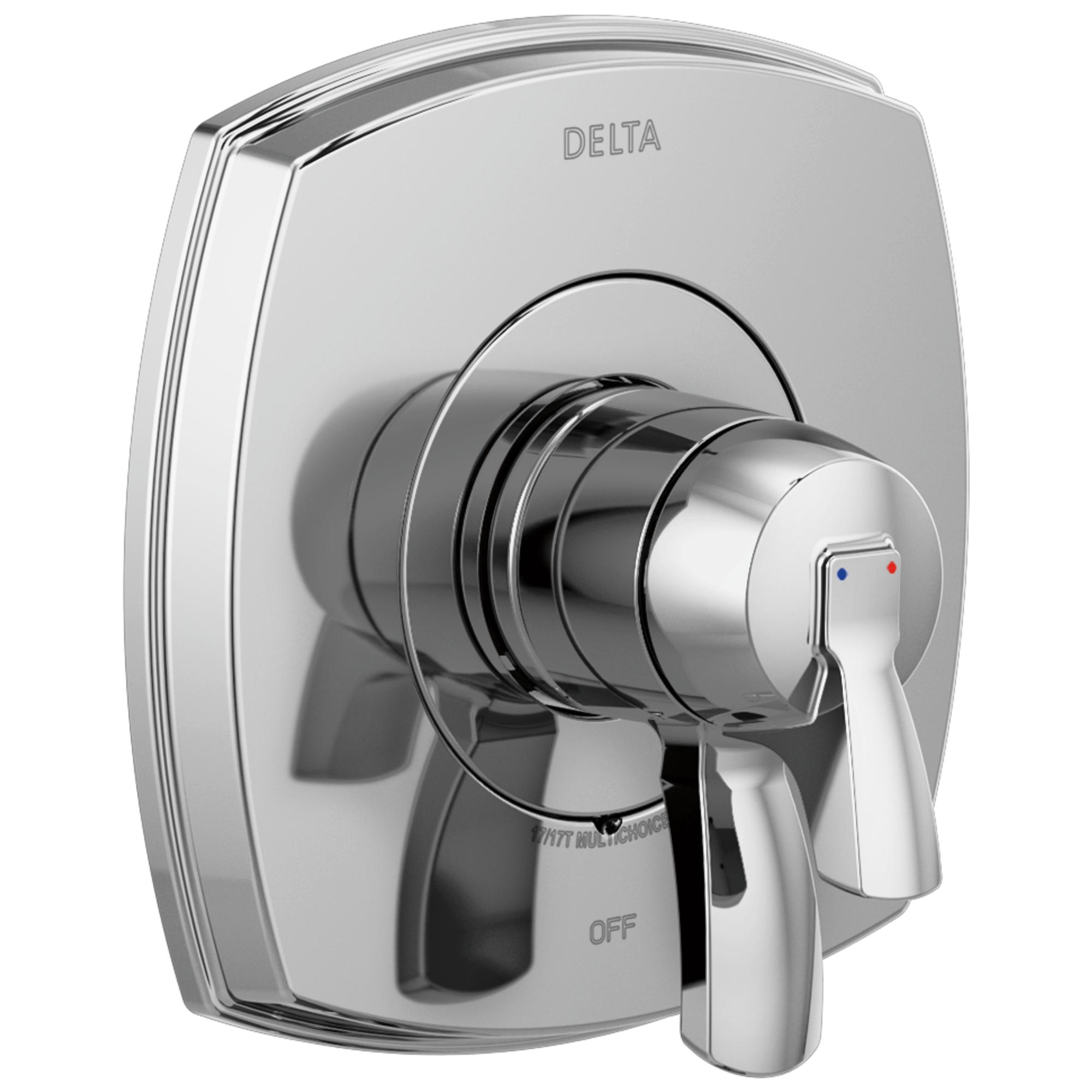 DELTA® T17076-PR 17 Series Stryke® Single Handle Lever Valve, Zinc Body, Chrome