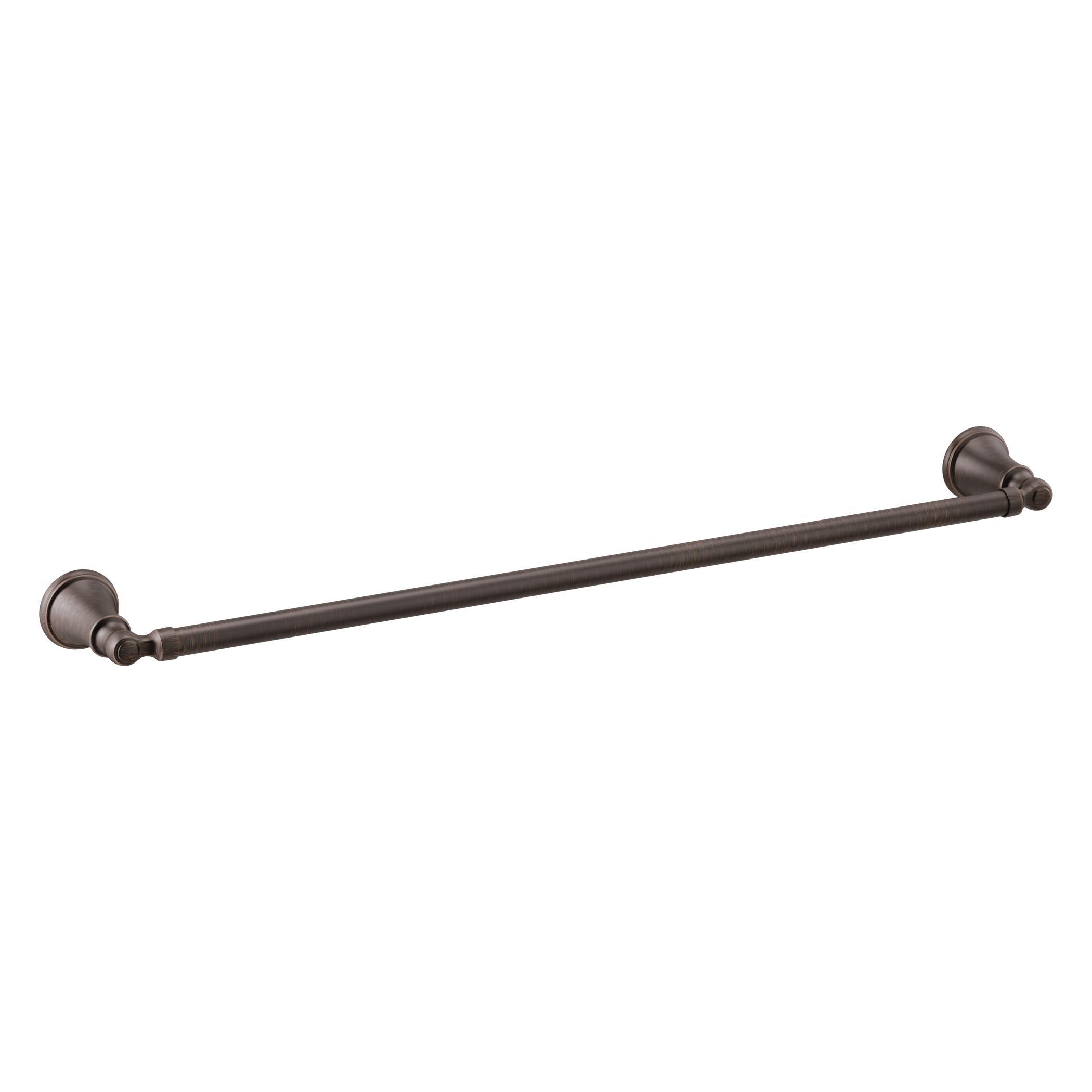 DELTA® 73224-RB Woodhurst™ Towel Bar, 24 in L Bar, 3-3/8 in OAD x 1.88 in OAH, Venetian Bronze, Import