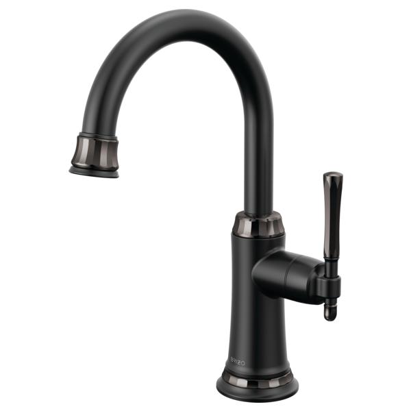 Brizo® 61358LF-C-BLBNX The Tulham™ Kitchen Collection by Brizo® Beverage Faucet, 1.5 gpm Flow Rate, Matte Black / Brilliance Black Onyx, 1 Handles, Import