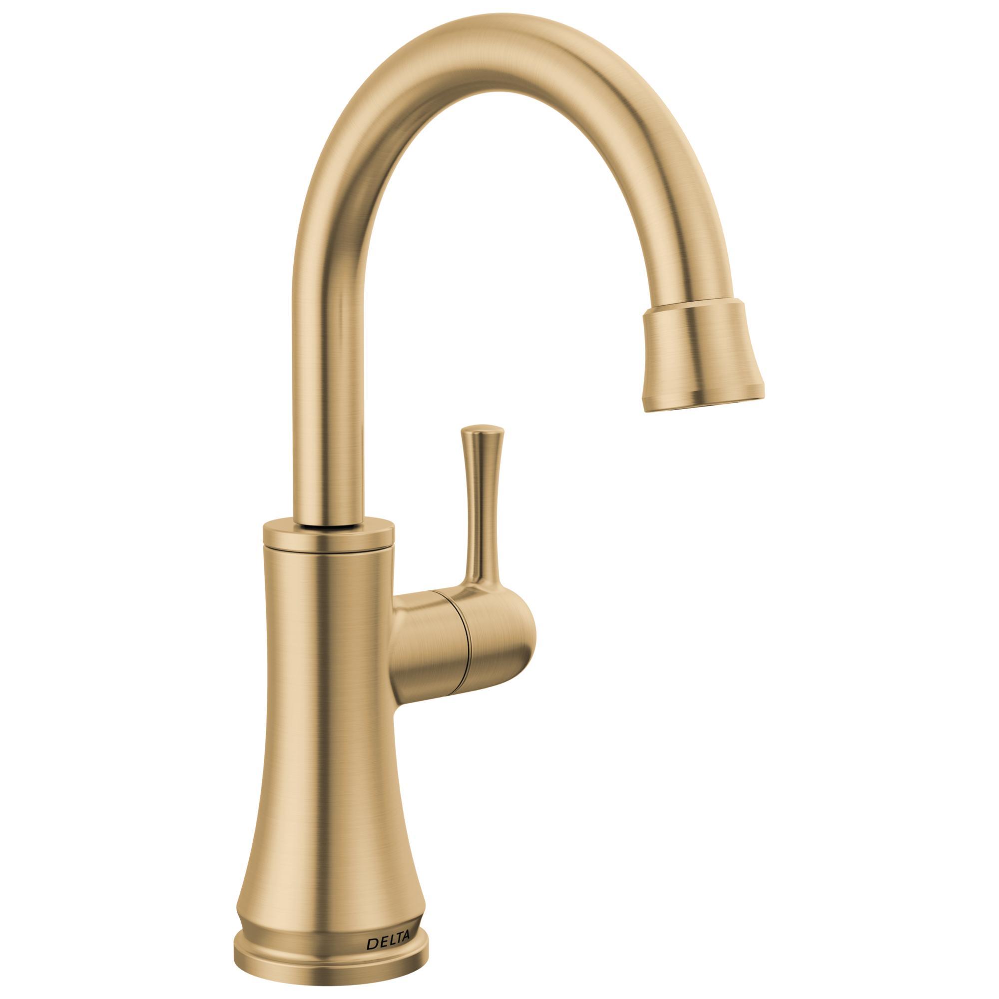 DELTA® 1920-CZ-DST Transitional Beverage Faucet, 1.5 gpm Flow Rate, Champagne Bronze, 1 Handles, Import, Commercial/Residential